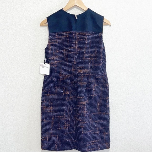 NWT RED Valentino Woman WOOL BLEND Tweed Dress Size 6 - Picture 5 of 16